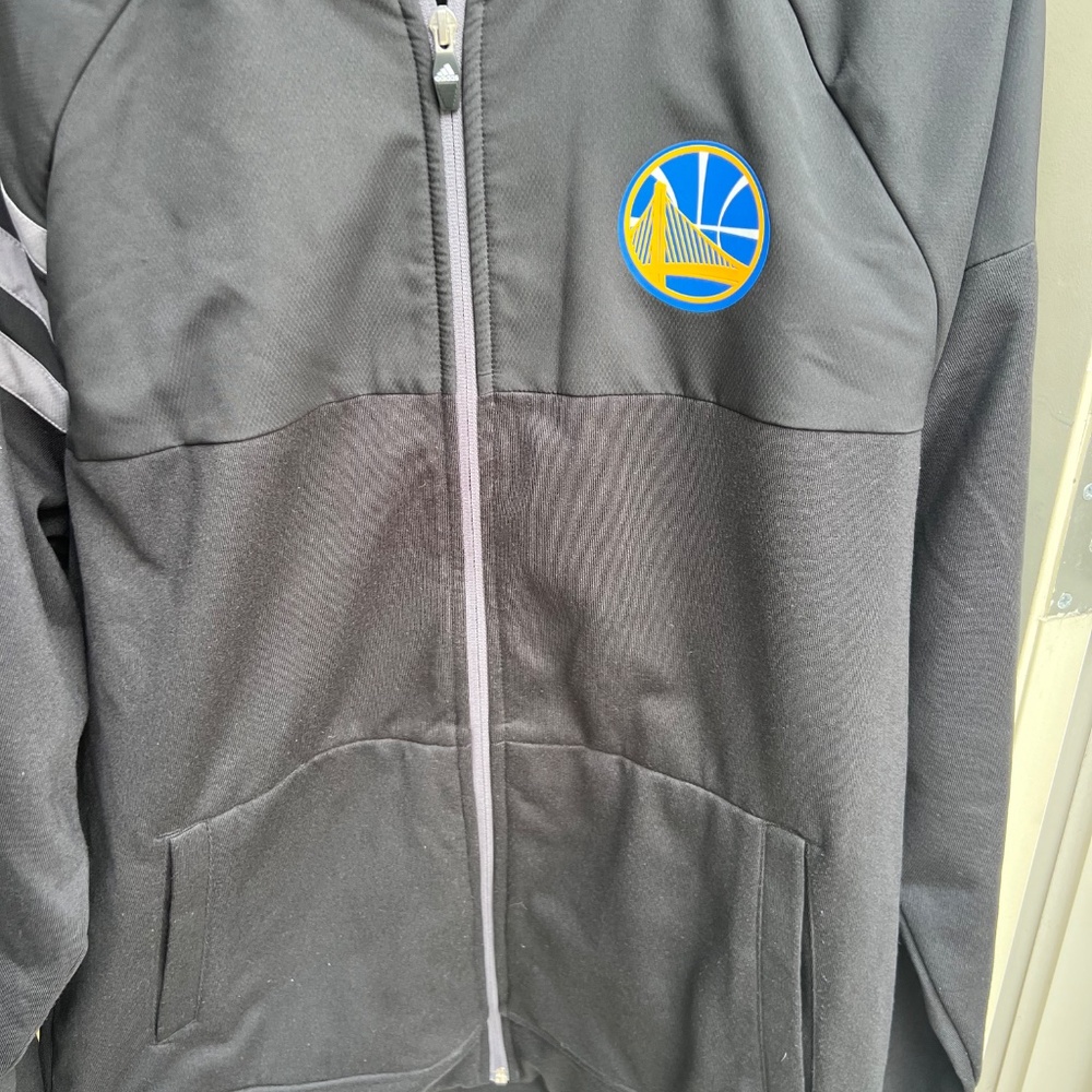 Golden State Warriors Adidas Zip -up Jacket- (Men's L) - Picture 14 of 15